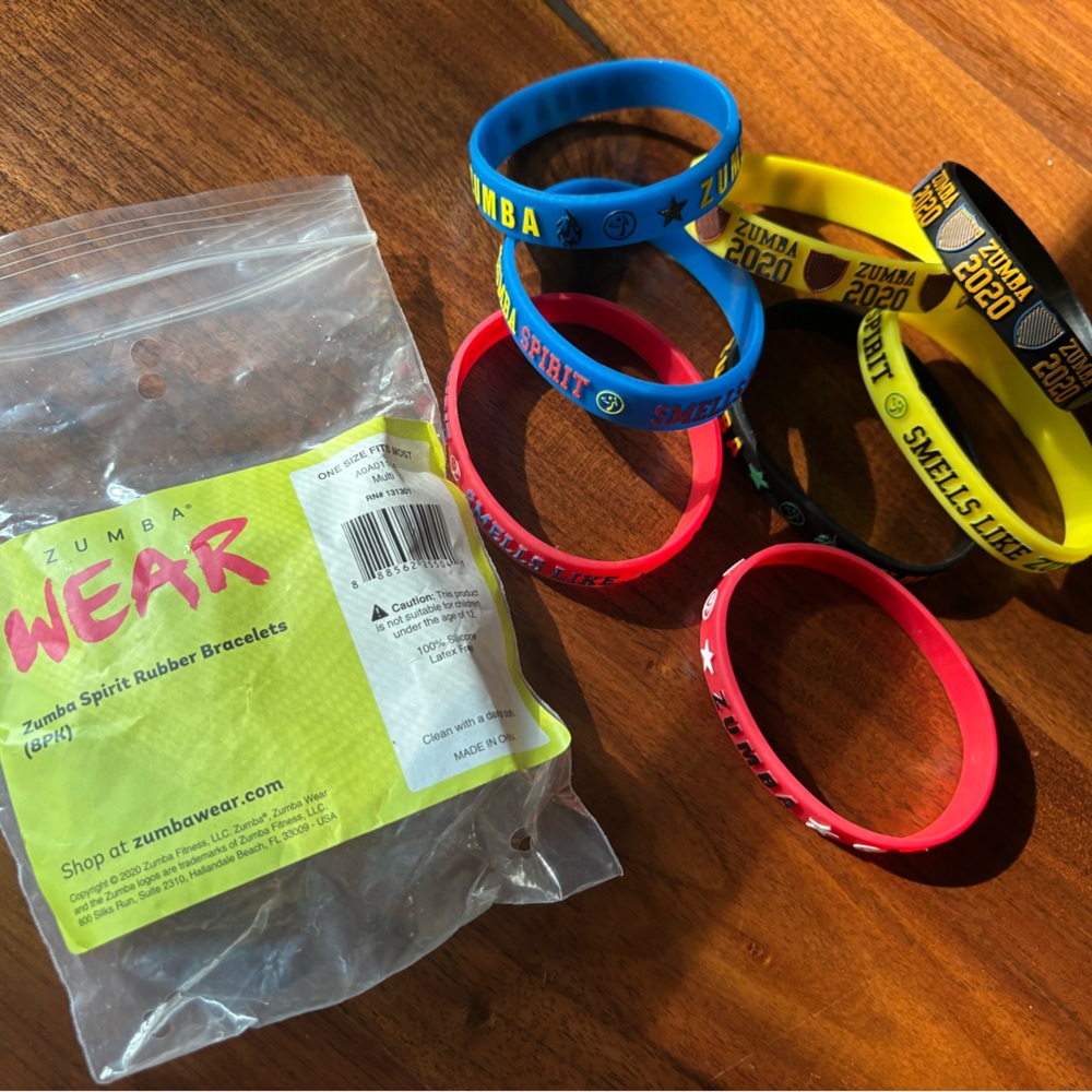 Zumba Fitness Vibrant Spirit Rubber Bracelets